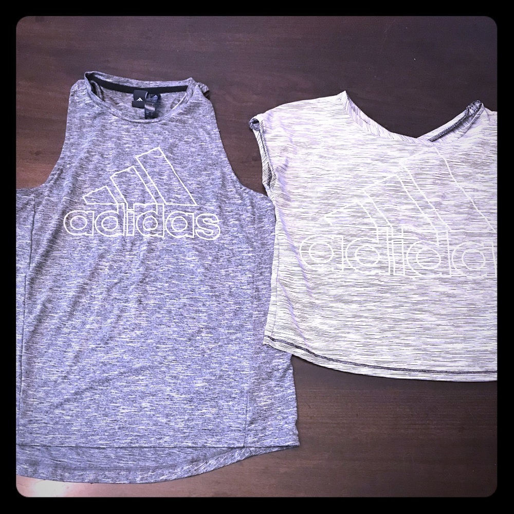 2 Adidas tank tops